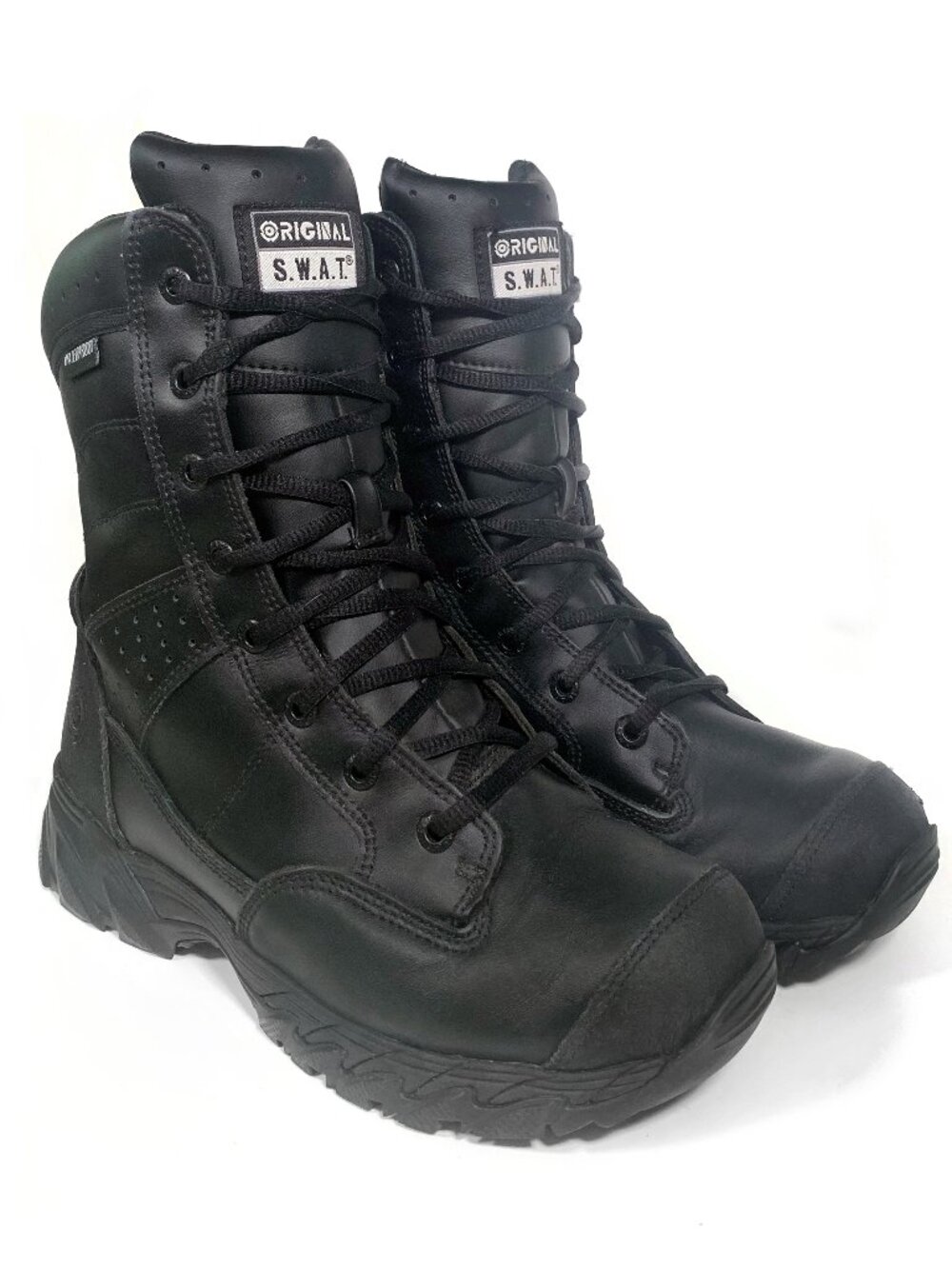 Original SWAT Chase 9 Mens Tactical Boots All Leather Waterproof 132001 7.5 Wide